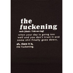 Fashion Nova ✦ The Fu*kening Graphic Tee ✦ Black Crop Top Crew XS-1X NWT